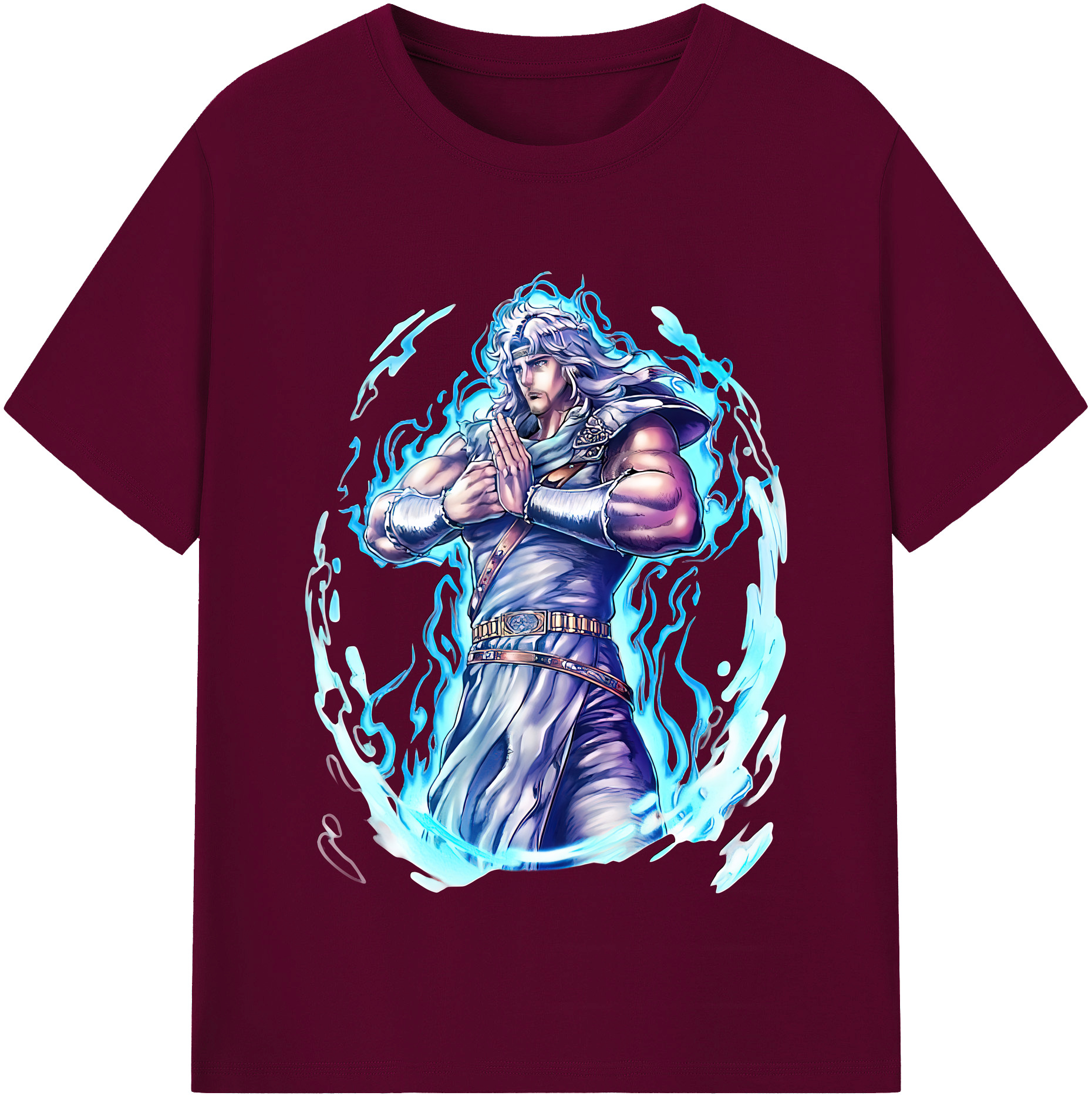 （画像用） 北斗の拳 Fist of the North Star レディースカジュアルプリントTシャツ（綿100％）